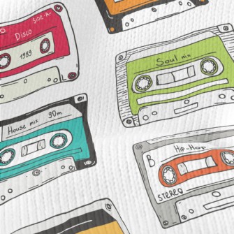 Nostalgic Tapes Stretch Jersey
