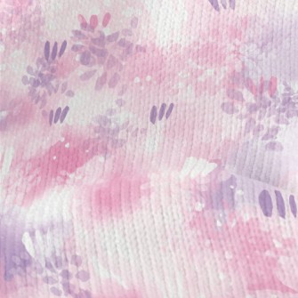 Brush Embellishment Abstract Stretch Jersey