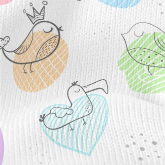 Cartoon Line Chick Stretch Jersey