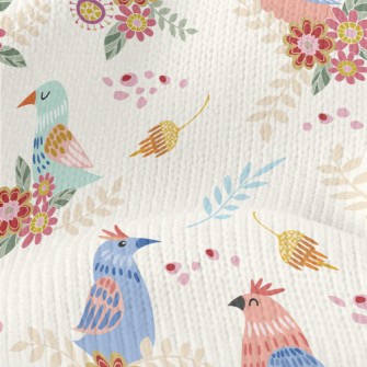 Pink Bird Family Stretch Jersey