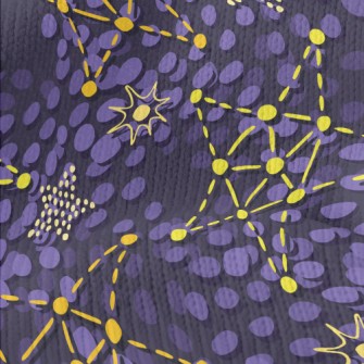 Dotted Lines Connect Stars Stretch Jersey