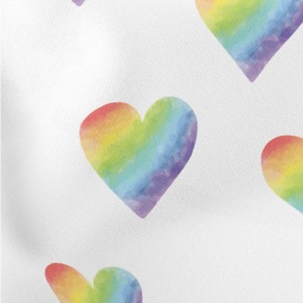 Gradient Smudged Hearts Lightweight Cotton Poplin