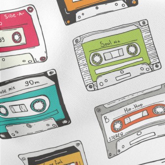Nostalgic Tapes Lightweight Cotton Poplin