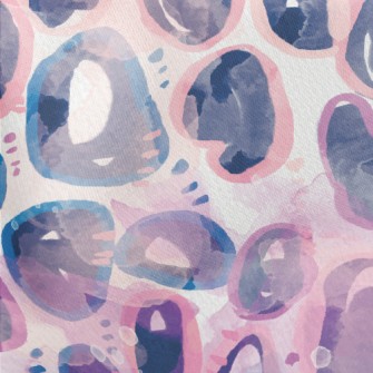 Watercolor Doodle Abstract Lightweight Cotton Poplin