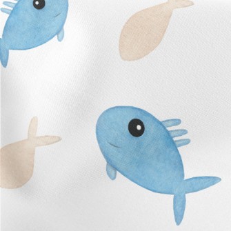 Harmless Little Fish Lightweight Cotton Poplin
