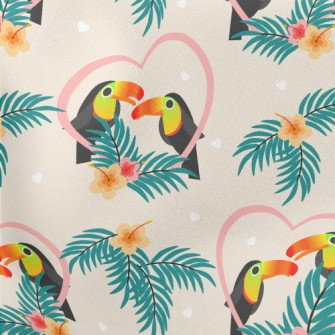 Toucan In Love Lightweight Cotton Poplin