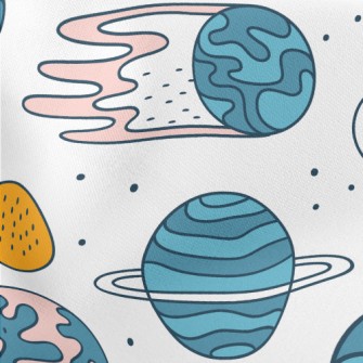 Cosmic Asteroid Lightweight Cotton Poplin