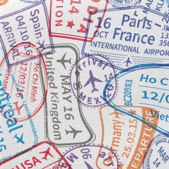 Postmarks Around The World Midweight Cotton Poplin