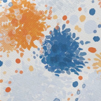 Splatter Abstract Painting Midweight Cotton Poplin