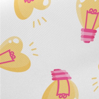 Love Light Bulb Midweight Cotton Poplin