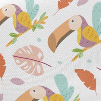 Pink Toucan Midweight Cotton Poplin