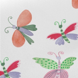 Elegant Mutated Butterfly Midweight Cotton Poplin