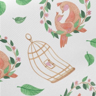 Love Bird Couple Midweight Cotton Poplin