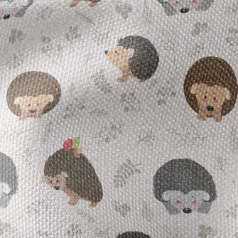 Hedgehog Looking For Food Waterproof Canvas