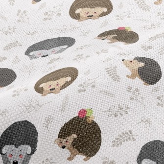 Hedgehog Looking For Food Performance Linen