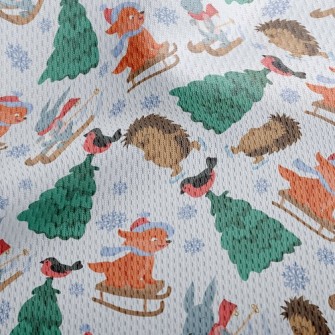 Skating Hedgehog And Skiing Ra Athletic Mesh Flat Back