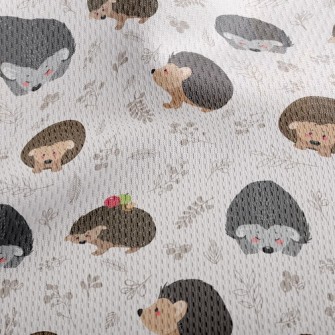 Hedgehog Looking For Food Athletic Mesh Flat Back