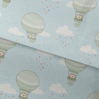 Hedgehog Riding A Hot Air Ball Waterproof Oxford