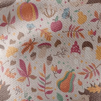 Hedgehog Who Loves Fruits And  Waterproof Canvas