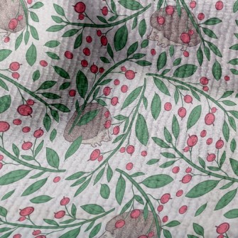 Hedgehog Eating Berries Terry