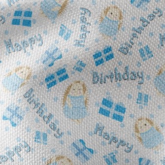 Happy Birthday Hedgehog Waterproof Canvas