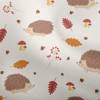 Hedgehog Foraging In Autumn Dobby