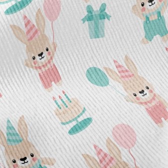 Balloon Bunny Celebrates Birth Standard Corduroy