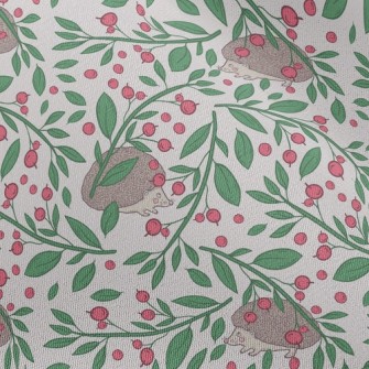 Hedgehog Eating Berries Chiffon