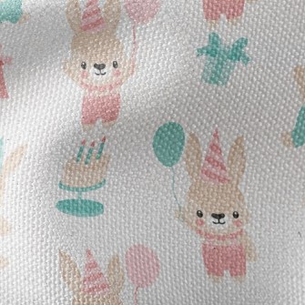 Balloon Bunny Celebrates Birth Waterproof Canvas