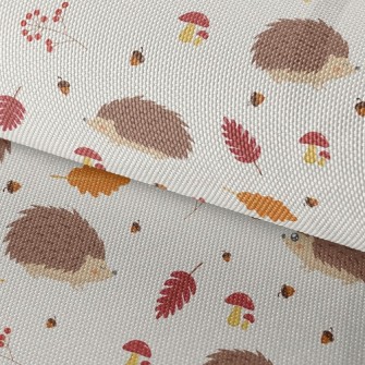 Hedgehog Foraging In Autumn Waterproof Oxford