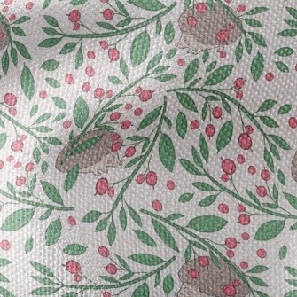 Hedgehog Eating Berries Waterproof Canvas