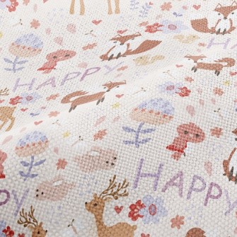 Happy Forest Animals Performance Linen
