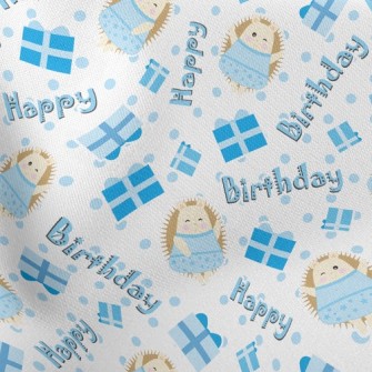 Happy Birthday Hedgehog Stretch Ponte