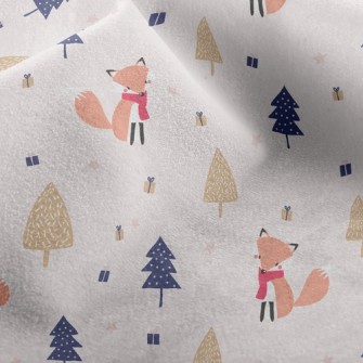 Red Scarf Fox Micro Fleece