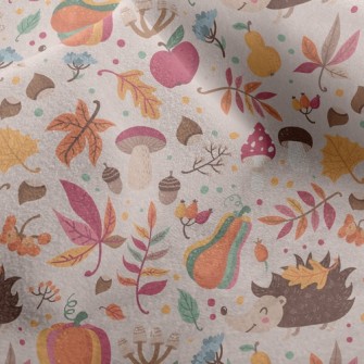 Hedgehog Who Loves Fruits And  Micro Fleece