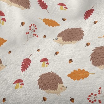 Hedgehog Foraging In Autumn Minky