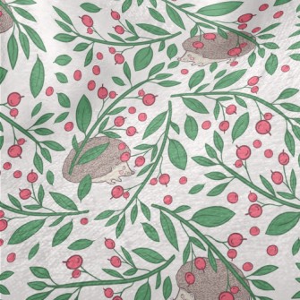 Hedgehog Eating Berries Minky