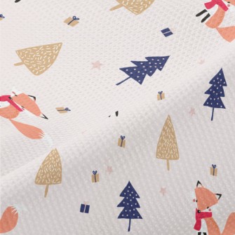 Red Scarf Fox Piqué