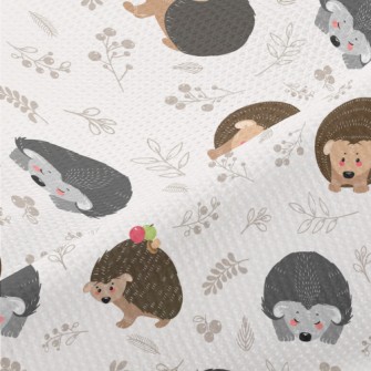 Hedgehog Looking For Food Piqué