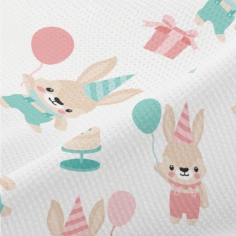 Balloon Bunny Celebrates Birth Piqué