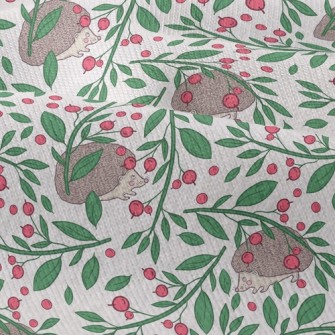 Hedgehog Eating Berries Modern Jersey