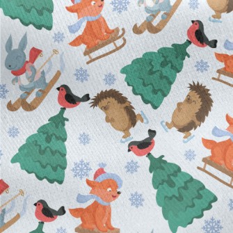 Skating Hedgehog And Skiing Ra Jersey Backed Fleece