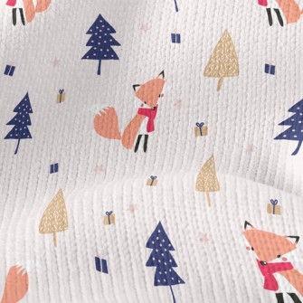 Red Scarf Fox Stretch Jersey