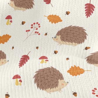 Hedgehog Foraging In Autumn Stretch Jersey