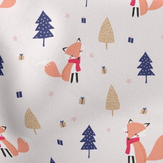 Red Scarf Fox Lightweight Cotton Poplin