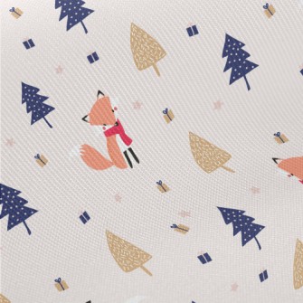 Red Scarf Fox Midweight Cotton Poplin