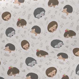Hedgehog Looking For Food Midweight Cotton Poplin