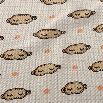 Cute Graffiti Eye Mask Birdseye Piqué