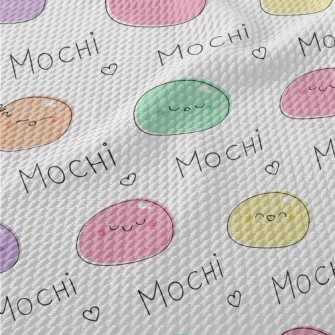 Kawaii Colorful Mochi Birdseye Piqué