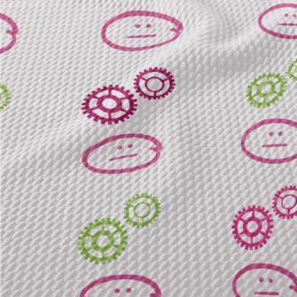 Gears And Expressions Birdseye Piqué